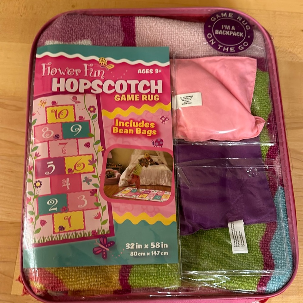 Girls Hopscotch Game Rug